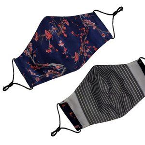 Cherry Blossom Handmade Face Mask with Nose Wire